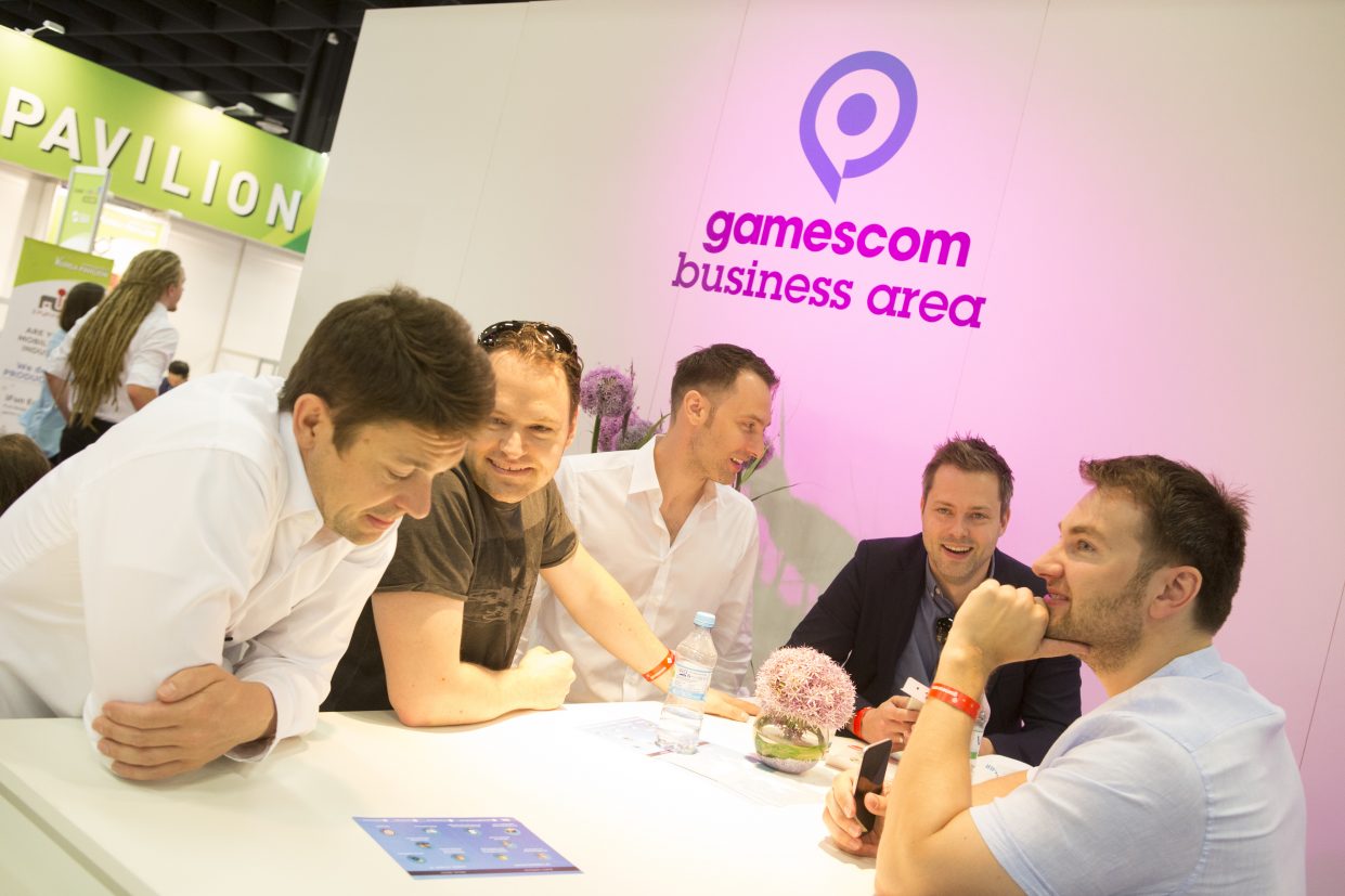 Get-Together in der gamescom business area