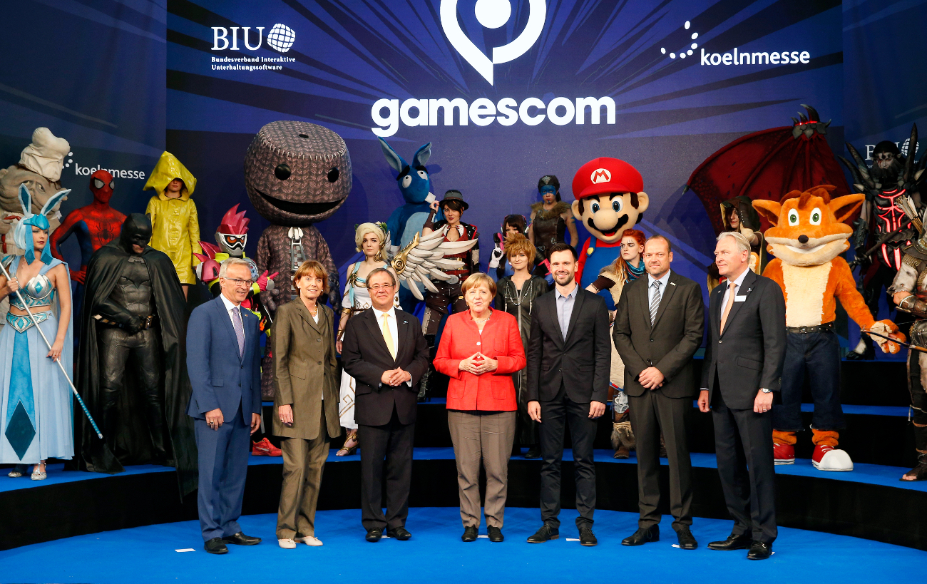 Bundeskanzlerin Dr. Angela Merkel eröffnet gamescom