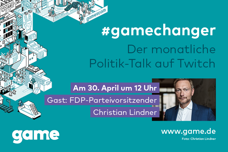 #gamechanger: Christian Lindner zu Gast im Politik-Talk des game-Verbandes