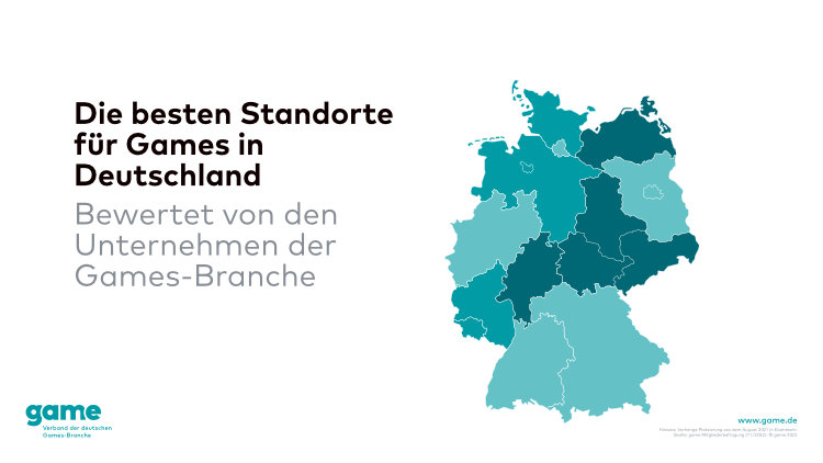 Games-Unternehmen haben gewählt: Nordrhein-Westfalen löst Bayern als bester Games-Standort ab