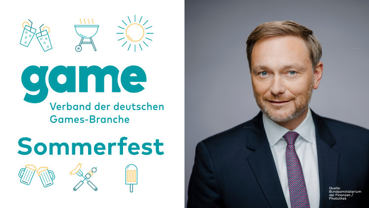 Finanzminister Christian Lindner wird Gastredner auf dem game-Sommerfest