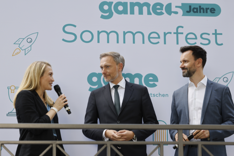 game-Sommerfest: Finanzminister Christian Lindner sieht Notwendigkeit die Rahmenbedingungen für Games-Unternehmen weiter zu verbessern